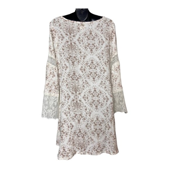 O'Neil Panama Womens Bell Sleeve Tunic Bohemian Floral Mini Dress Size Small - Picture 8 of 12